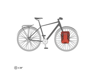 Ortlieb SportPacker Plus QL2.1 30L 30 litre Salsa/Dark Chilli  click to zoom image