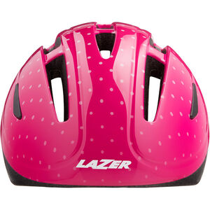 Lazer Bob+ Helmet, Pink Dots, Uni-Kids click to zoom image