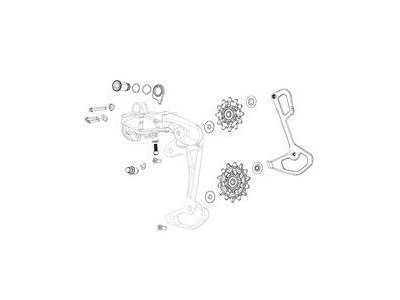 SRAM Spare - Jockey Wheel Set X-sync For X01/X01dh/X1/Gx/Cx1 Rear Derailleur 